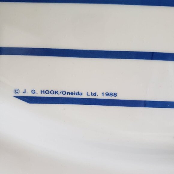 Vtg 1980s Oneida Large Melamine Outdoors Serving Tray Nautical Boat Anchor - Picture 5 of 11